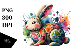 Colorful Bunny Made of Wood Title Product Image 1