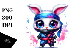 Crazy Eyes Baby Rabbit PNG Product Image 1