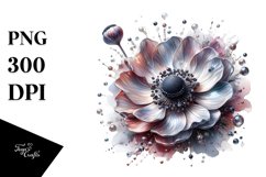 Glossy Anemone Sublimation Clipart Product Image 3