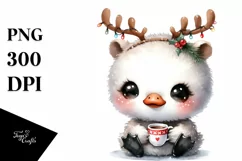 Expressive Baby Swan, High-Res PNG Product Image 1