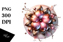 Glossy Shiny Impatiens Sublimation Clipart Product Image 3