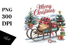 colorful Merry Christmas Png Product Image 5