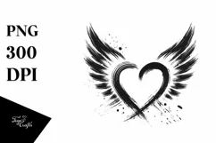 Heart Wings PNG Product Image 1