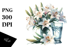 Watercolor Lily | Sublimation | Clipart Product Image 1