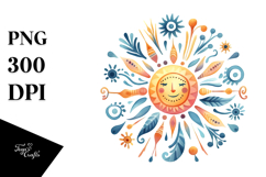 Very Simple Whimsical Sun PNG Product Image 1