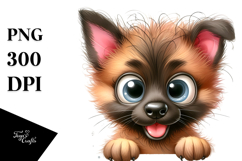 Happy Baby Cartoon Malinois, Clipart PNG Product Image 1