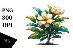 Stained Gardenia Shiny Watercolor Splash | Clipart Product Image 3