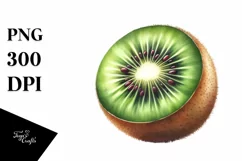 Colorful Whimsical Kiwi Sticker Clipart Product Image 1