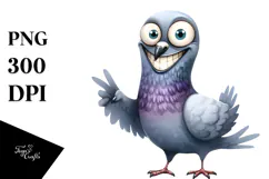 Funny Watercolor Dove Contempt Goofy Smile Product Image 1