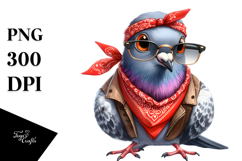 Funny Dove Bandana Fancy es | Sublimation Product Image 1