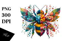 Vibrant Watercolor Bee, 20 oz Tumbler Product Image 1
