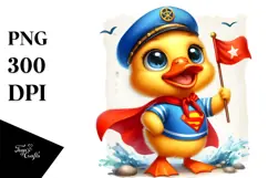 Quirky Baby Duck with Sunglasses, PNG Product Image 1