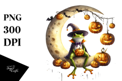 Frog in Halloween Costume, Transparent PNG Product Image 1