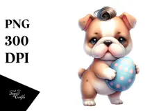 Expressive Baby Bulldog, PNG Product Image 1