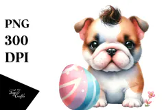 Expressive Baby Bulldog, PNG Product Image 1