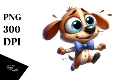 Cartoony Otter with Dramatic Despair PNG Product Image 1