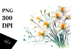 Narcissus Made of Material PNG Product Image 1