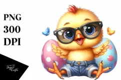 Baby Chicken Big Eyes Sunglasses | Clipart Product Image 3