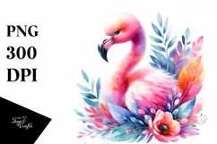 Vibrant Baby Flamingo | Clipart Product Image 3