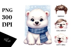Cute Polar Bear PNG Product Image 1
