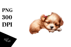 Adorned Baby Puppy PNG Product Image 1
