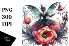 Gothic Fairy on a Flower Title Product Image 1