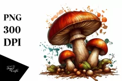 Detailed Wooden Stained Mushroom Product Image 3