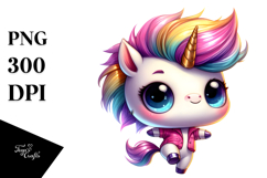 Dancing Cute Unicorn PNG Product Image 1