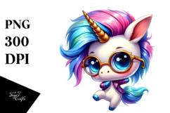 Dancing Cute Unicorn PNG Product Image 1