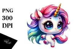 Cute Unicorn Vibrant Drawing Title Product Image 1