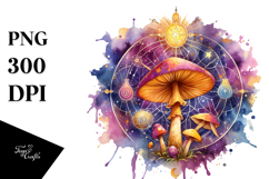 Vibrant Magical Celestial Mushroom Title Product Image 1