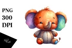 Colorful Plush Elephant | Clipart Product Image 3