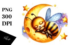 Vibrant Sleeping Baby Bee | Sublimation Product Image 3