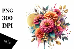 Vibrant Bouquet with Zinnia and Magnolia Splash Product Image 3
