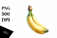 Summer Banana Fruit Tropical Yellow Sublimation Clipart Product Image 3