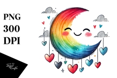 Colorful Puppy with Heart Sunglasses PNG Product Image 1