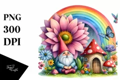 Colorful Gnome House | Vegetable Rainbow | Clipart Product Image 3