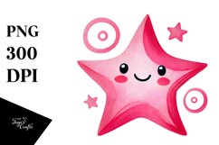 Smiling Whimsical Star PNG Product Image 1