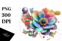 Watercolor Luxury Flower Splash Clipart Product Image 3