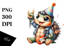 Cute Baby Turtle Rocker PNG Product Image 1
