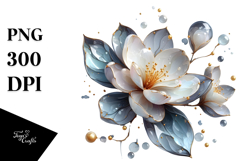 Abstract y Flower Sublimation Clipart Product Image 1
