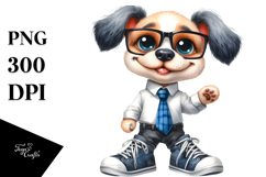 Expressive Dog Caricature Clipart Product Image 1