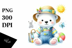 Colorful Baby Polar Bear Clipart Product Image 3