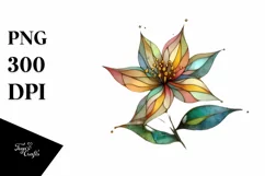 Abstract Wooden Daffodil, Transparent PNG Product Image 1
