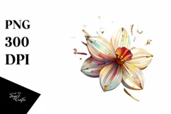 Abstract Wooden Daffodil, Transparent PNG Product Image 1