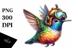 Colorful Baby Hummingbird Clipart Product Image 3