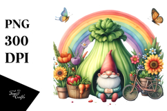 Colorful Gnome House | Vegetable Rainbow | Clipart Product Image 1