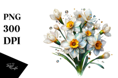 Narcissus, White PNG Product Image 1