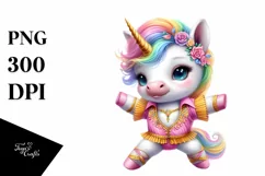 Colorful Baby Unicorn PNG Product Image 3