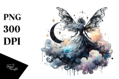 Gothic Fairy on Cloud PNG Product Image 1